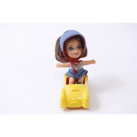 1960s, Liddle Kiddles, Babe Biddle, Doll, Yellow Car, Mattel, ~ 250929-WH 766 - Picture 2 of 3